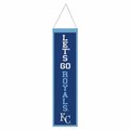 Wraft Fanatics 8 x 32 in. Kansas City Royals Wool Heritage Slogan Design Banner 9416647735